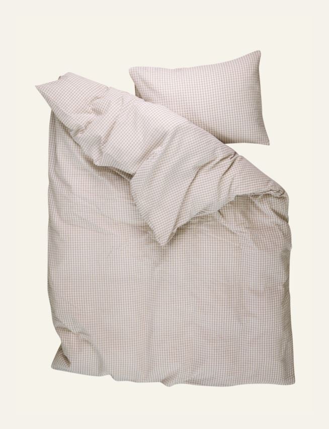 Voodipesukomplekt krepp-puuvillane sand - 3