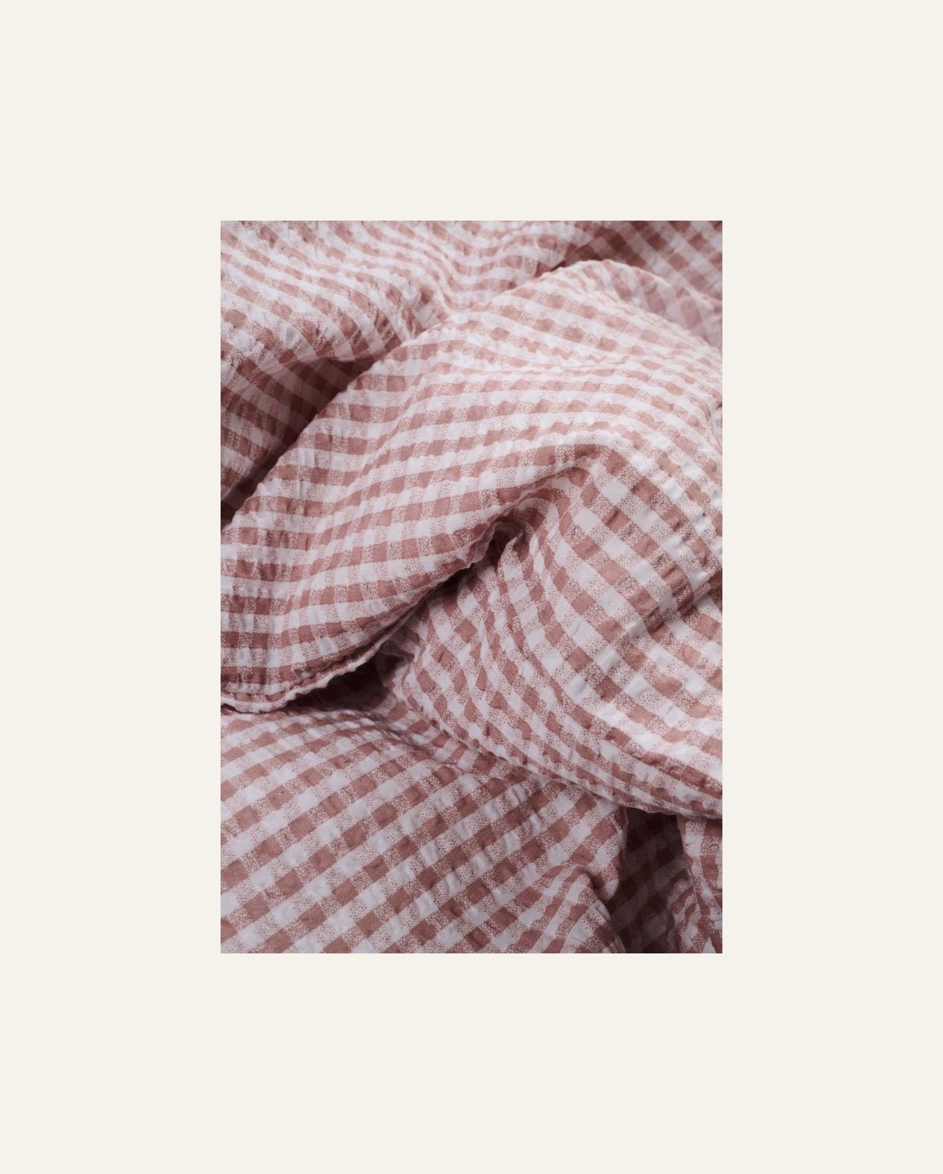 Voodipesukomplekt krepp-puuvillane roosa - 4