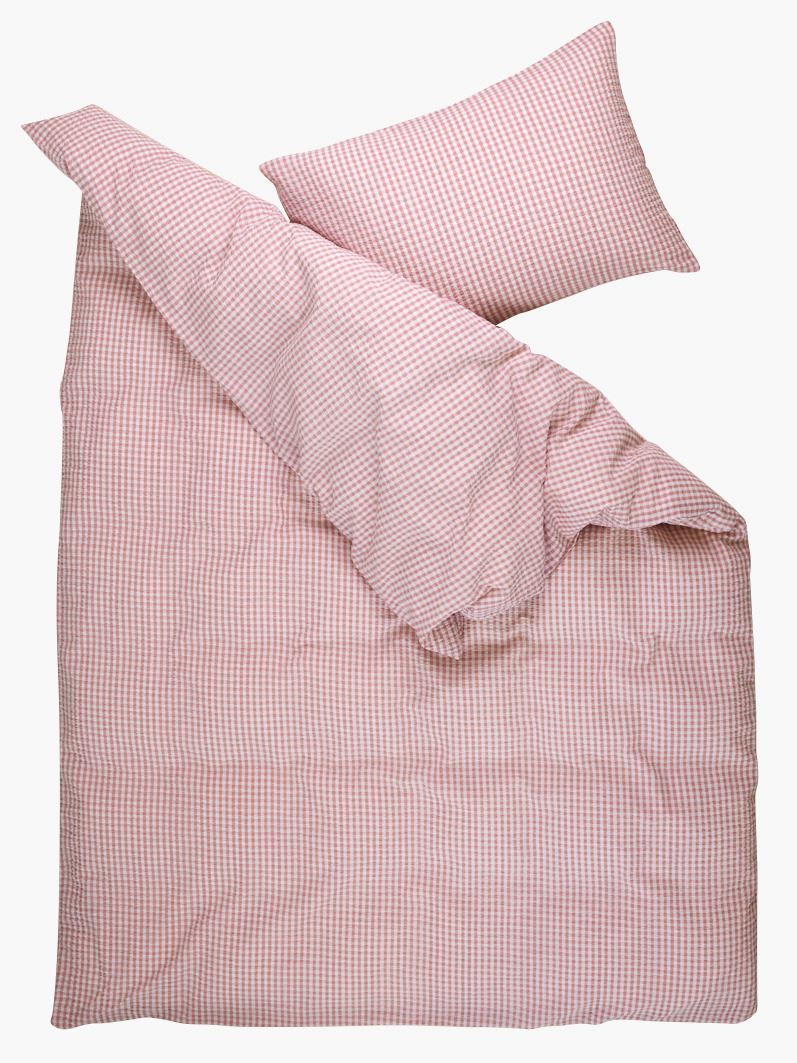 Voodipesukomplekt krepp-puuvillane roosa - 3