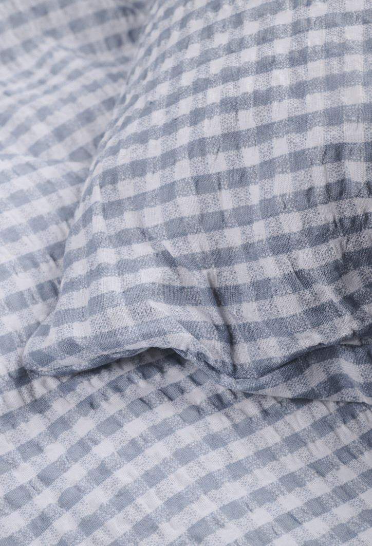 Voodipesukomplekt krepp-puuvillane sinine - 2