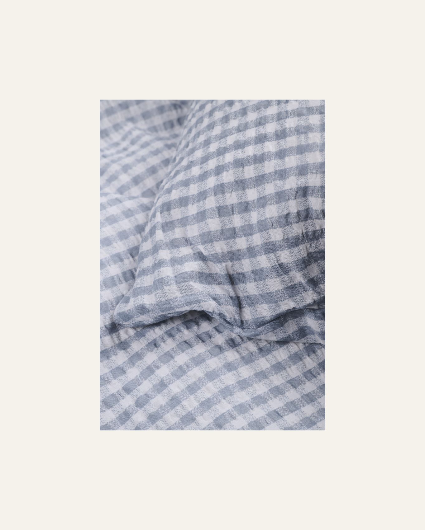 Voodipesukomplekt krepp-puuvillane sinine - 2