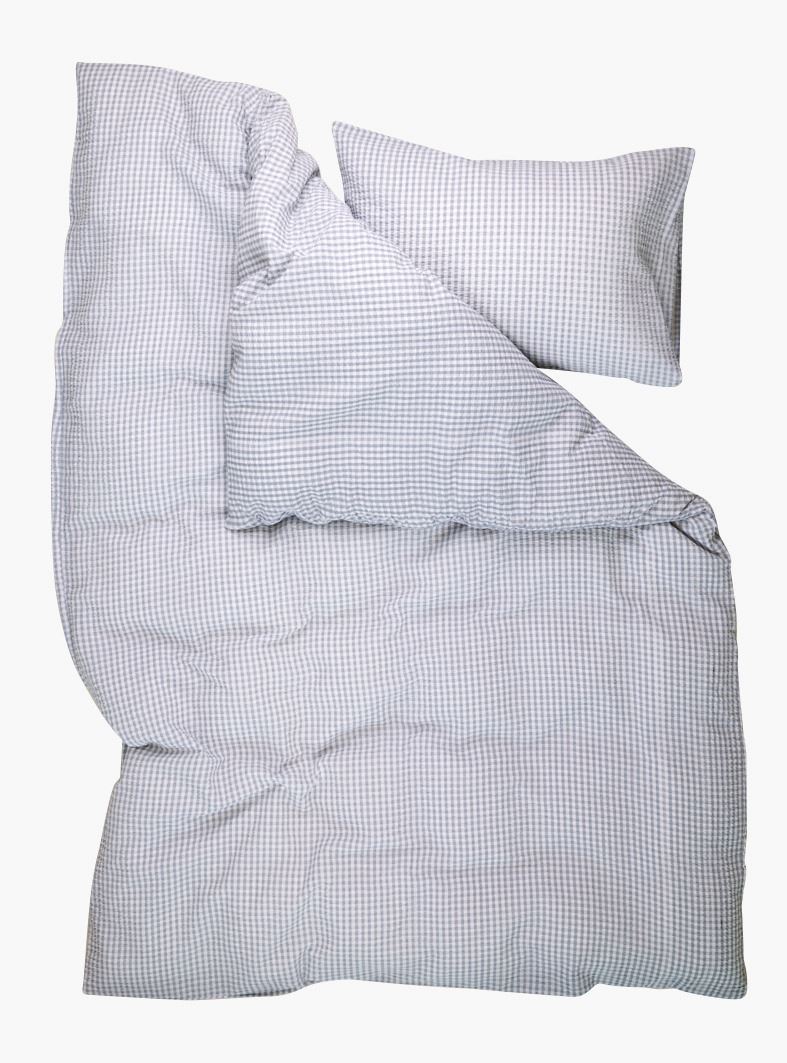 Voodipesukomplekt krepp-puuvillane sinine - 3