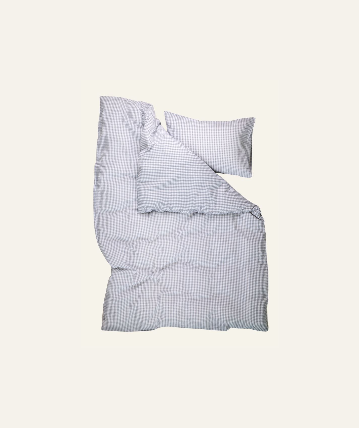 Voodipesukomplekt krepp-puuvillane sinine - 3