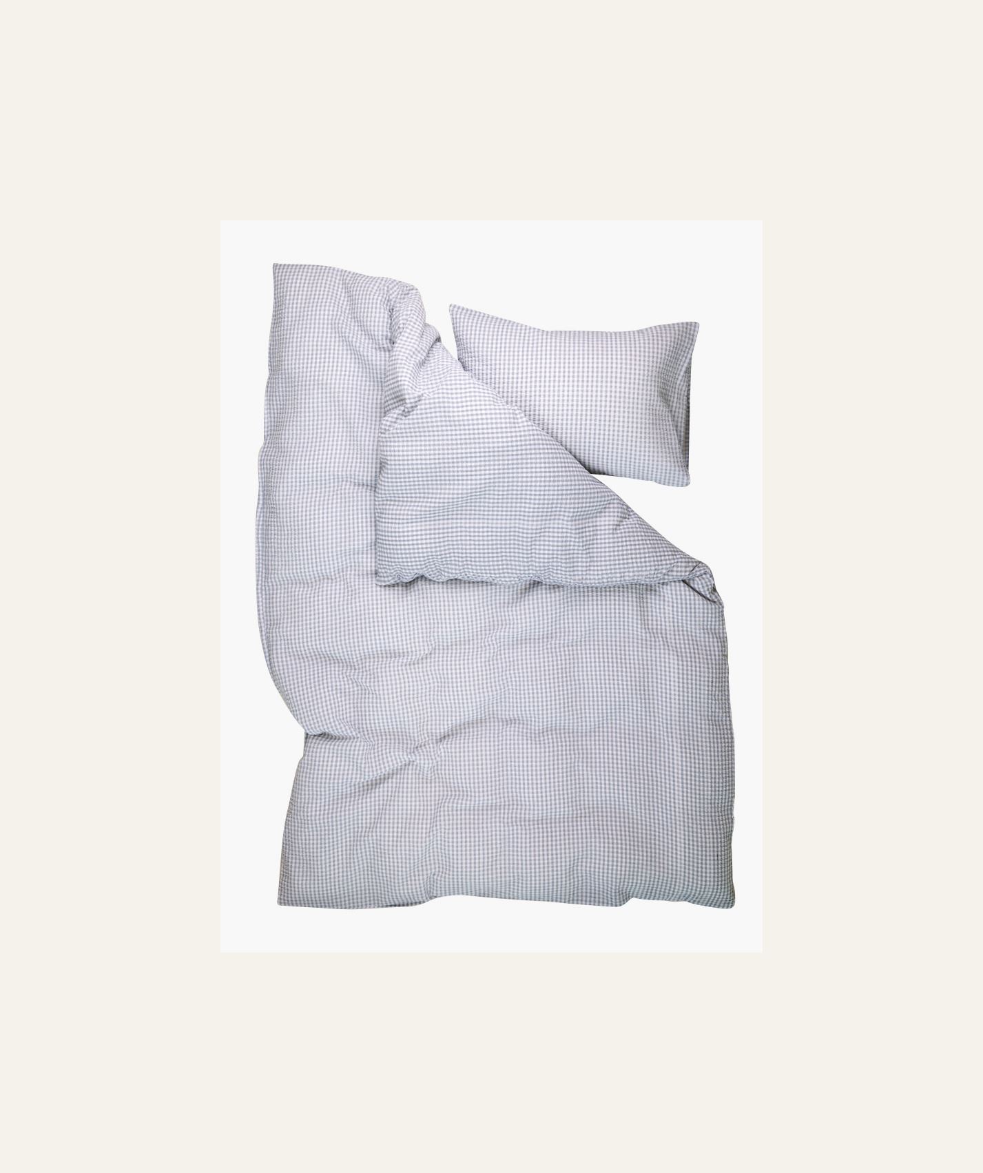 Voodipesukomplekt krepp-puuvillane sinine - 3