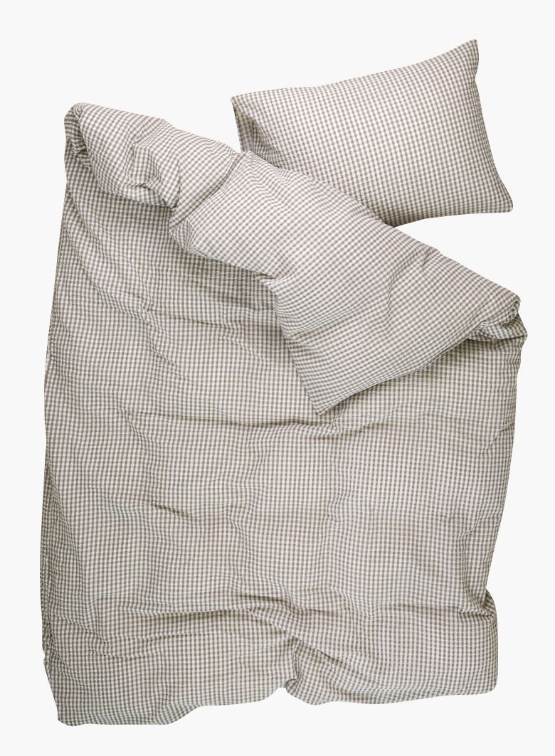 Voodipesukomplekt krepp-puuvillane oliiviroheline - 3