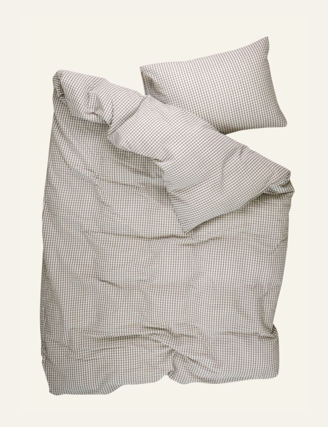 Voodipesukomplekt krepp-puuvillane oliiviroheline - 3