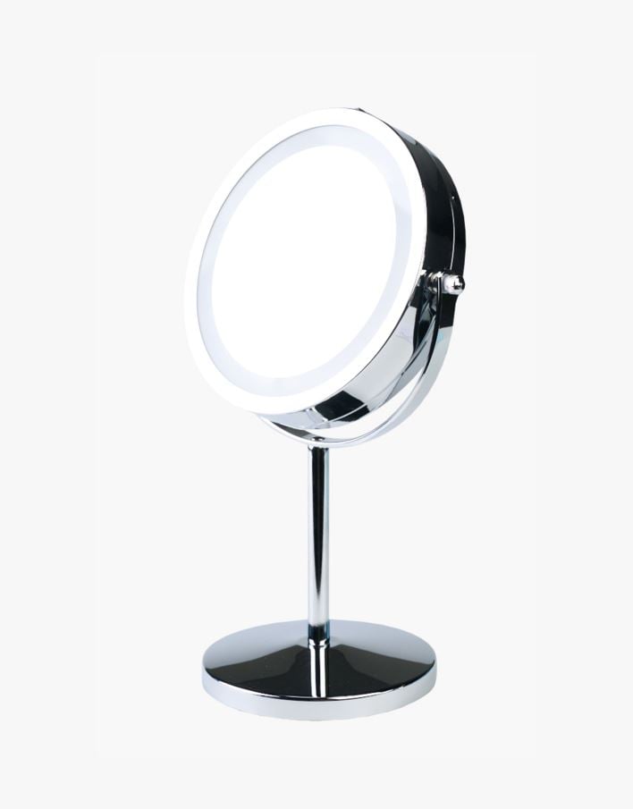 Peegel led valgustusega hõbedane - 20x13x32 cm hõbedane - 1