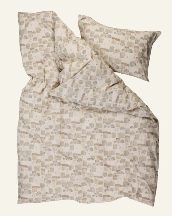 Voodipesukomplekt perkalpuuvillast mitmevärviline - 3