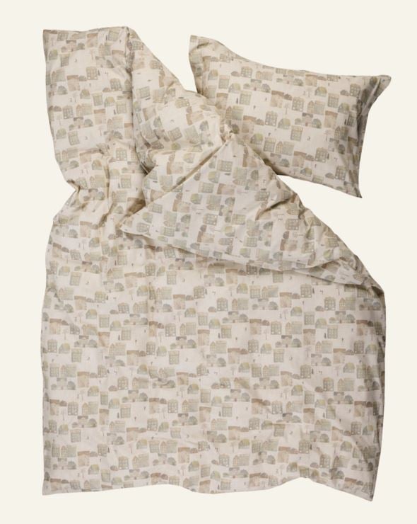 Voodipesukomplekt perkalpuuvillast mitmevärviline - 3