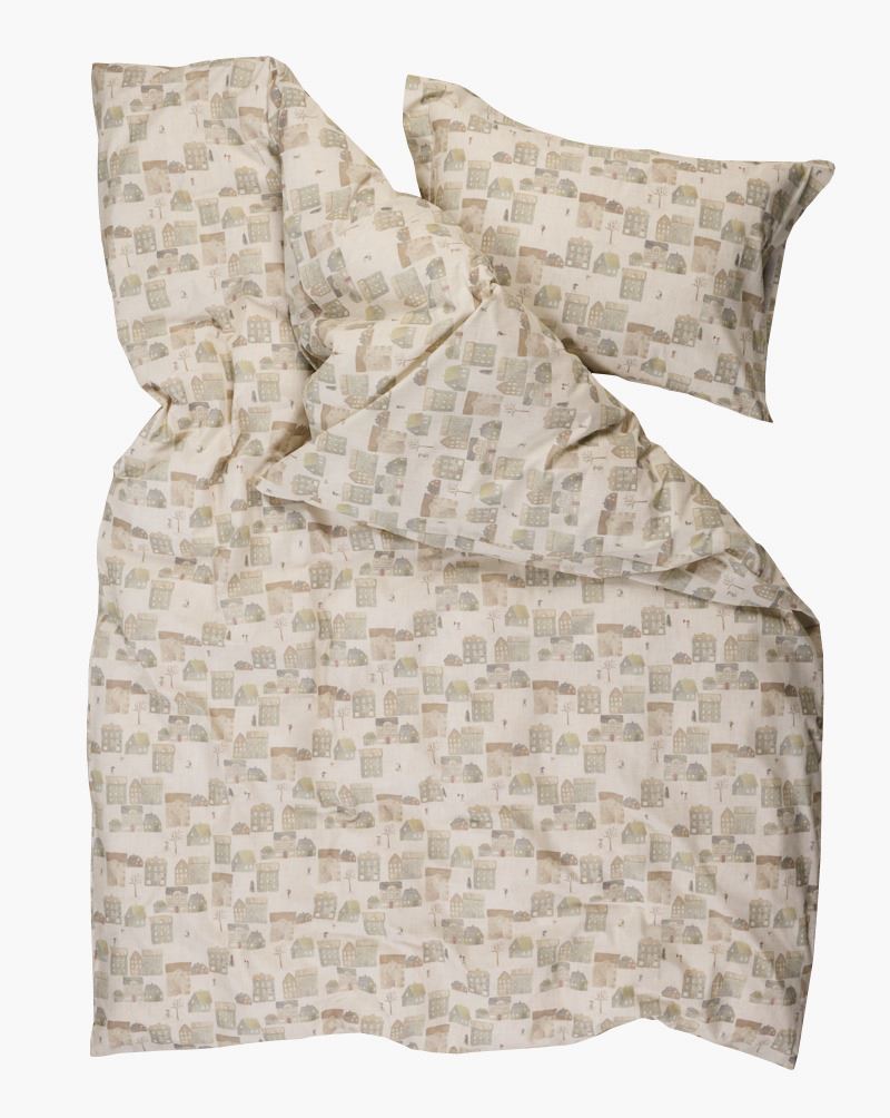 Voodipesukomplekt perkalpuuvillast mitmevärviline - 3