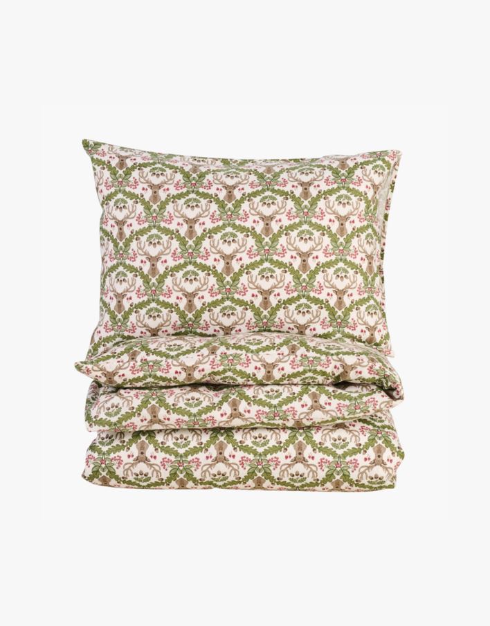 Flanell voodipesukomplekt mitmevärviline/roosa - 230x220 cm mitmevärviline/roosa - 1