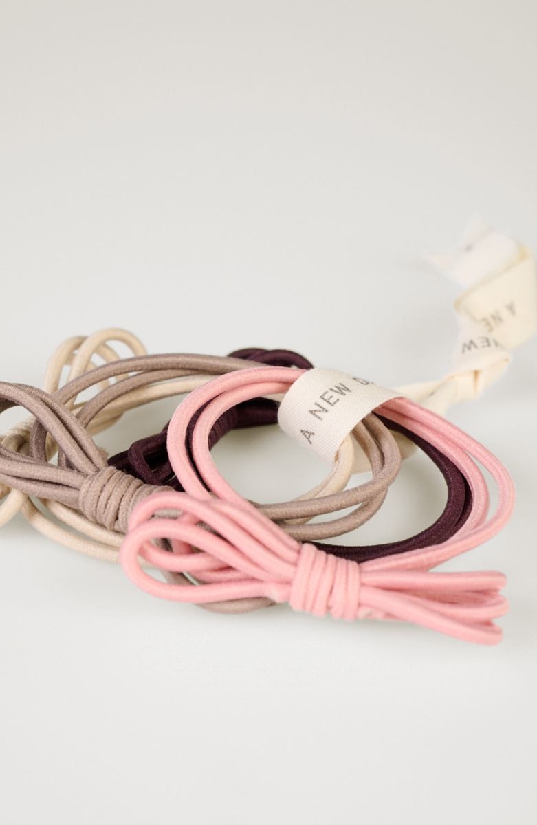 4 pcs schrunchie mitmevärviline/roosa - 2