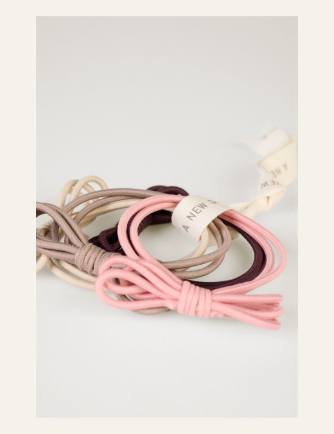 4 pcs schrunchie mitmevärviline/roosa - 2