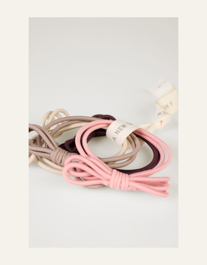 4 pcs schrunchie mitmevärviline/roosa - 2