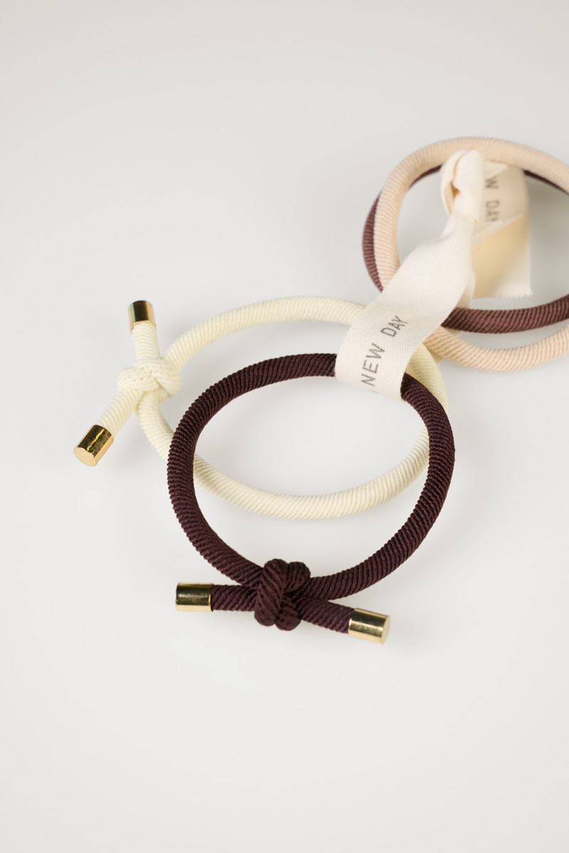 4 pcs schrunchie mitmevärviline/beez - 2