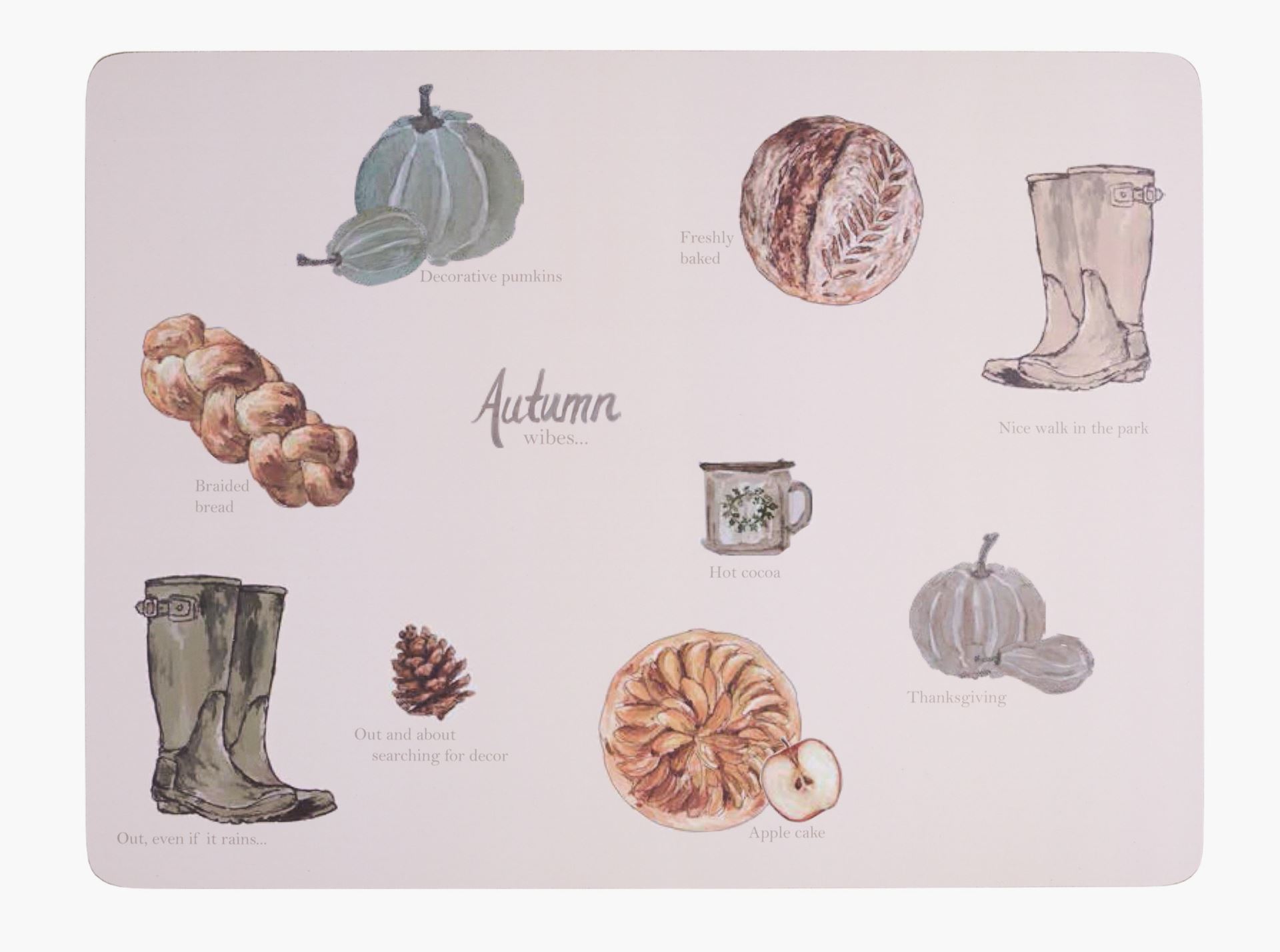 Lauamatt mitmevärviline - 40x30 cm mitmevärviline - 1