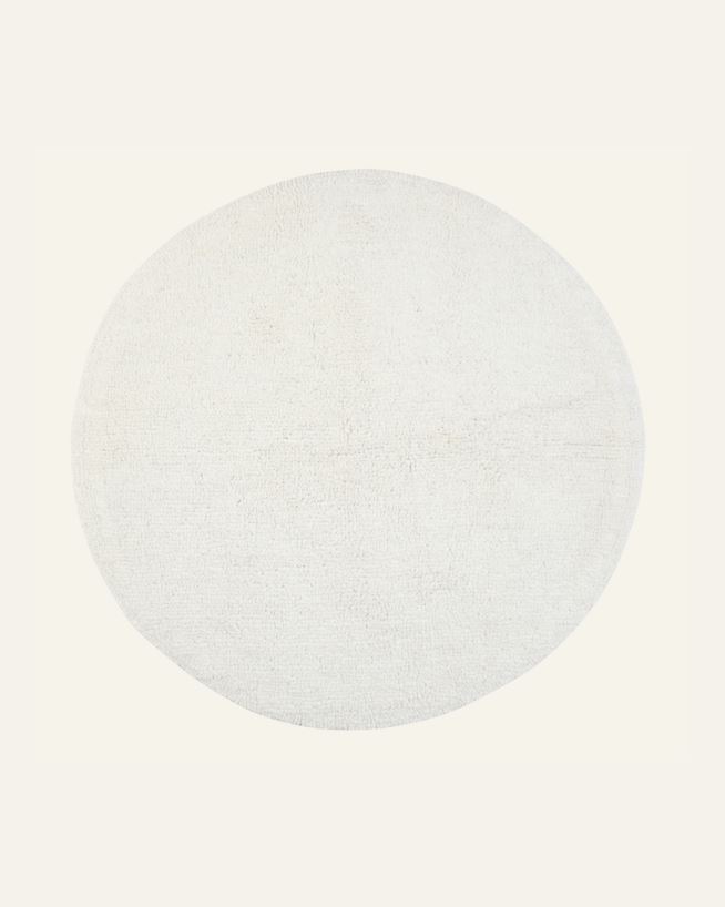 Vannitoamatt loodusvalge - ø80 cm loodusvalge - 1