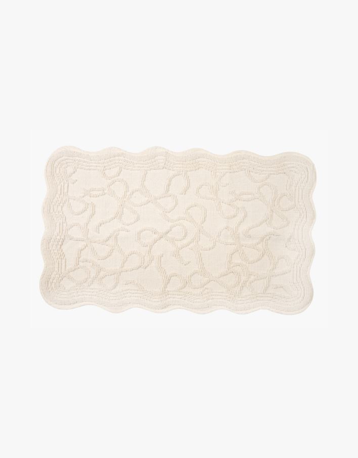 Vannitoamatt loodusvalge - 55x88 cm loodusvalge - 1