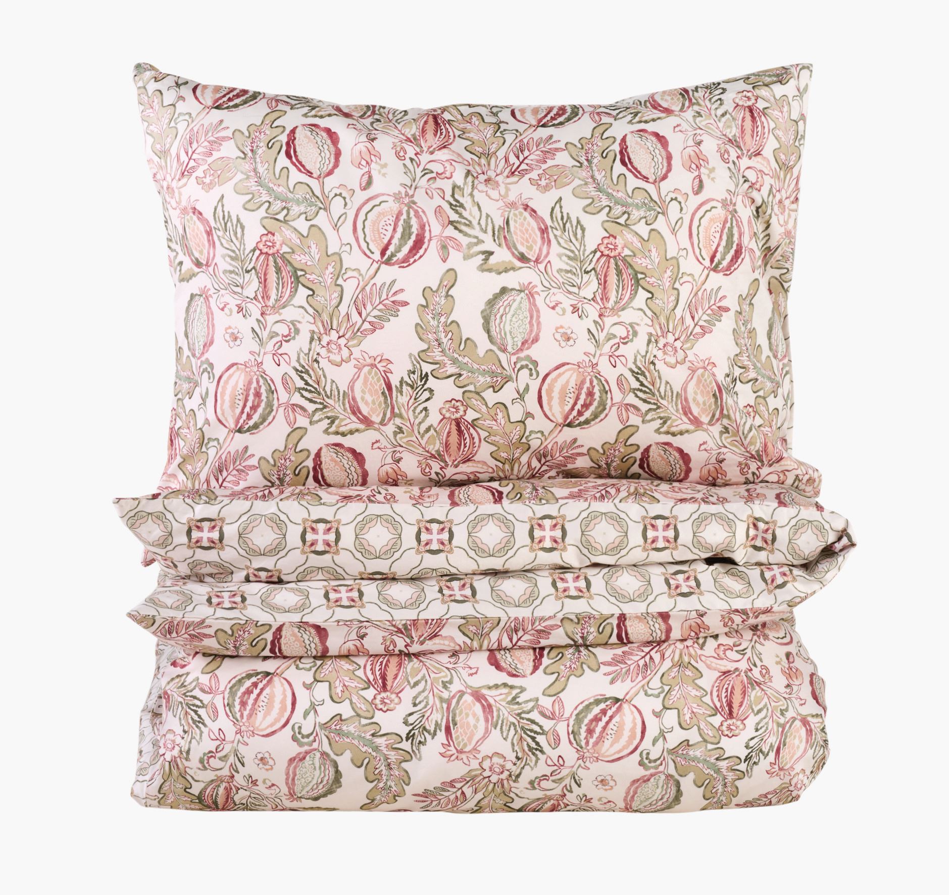 Voodipesukomplekt mitmevärviline/roheline - 150x210 cm mitmevärviline/roheline - 1