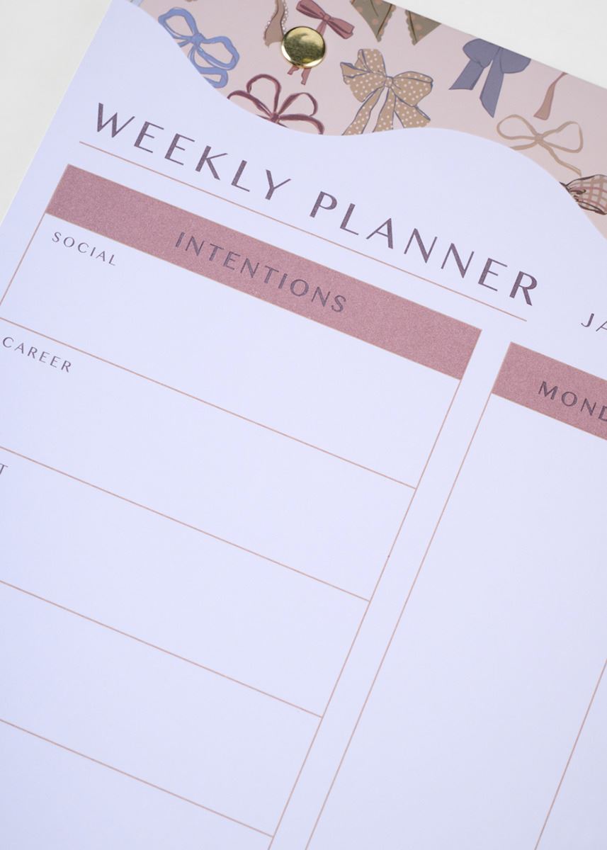 Nädala planeerija mitmevärviline/sinine - 3