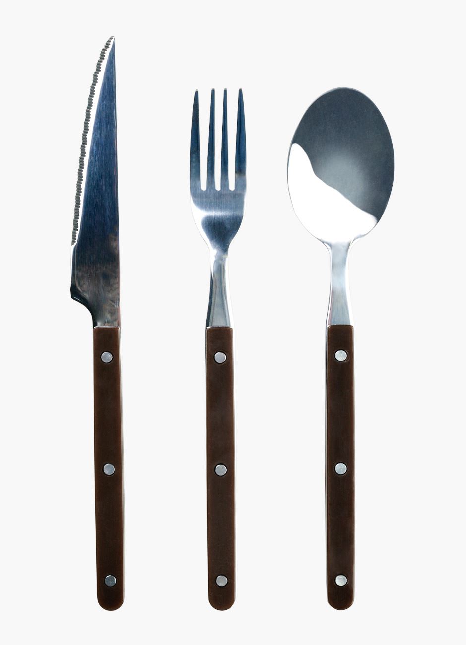 Söögiriistad 3 tk pruun - 3 stk pruun - 1