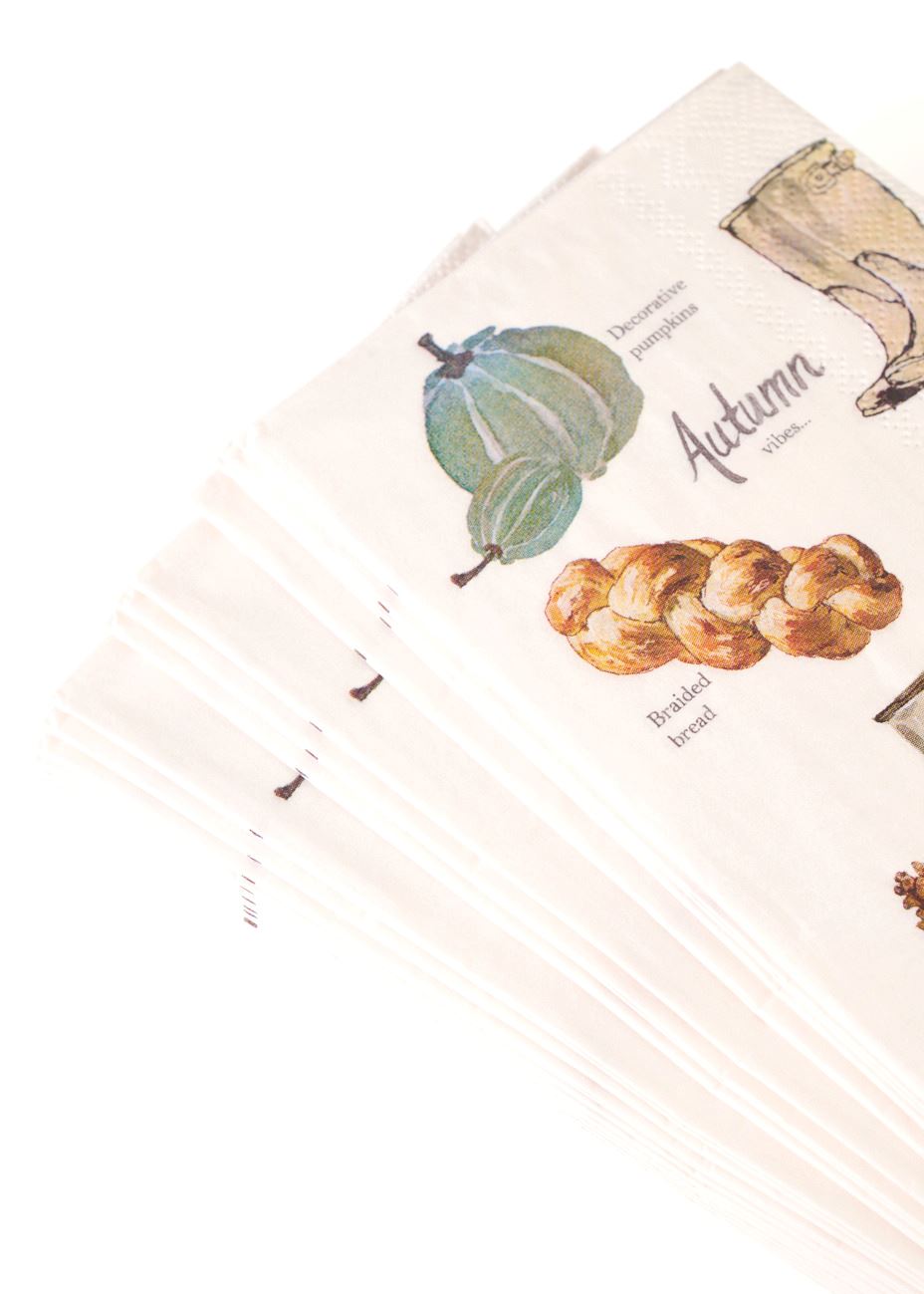 Pabersalvrätik mitmevärviline/valge - 2