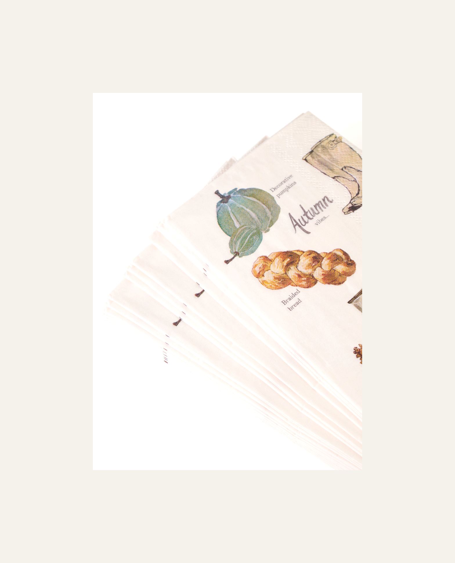 Pabersalvrätik mitmevärviline/valge - 2