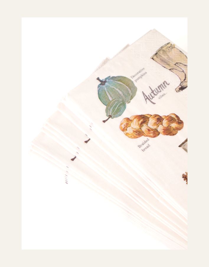 Pabersalvrätik mitmevärviline/valge - 2