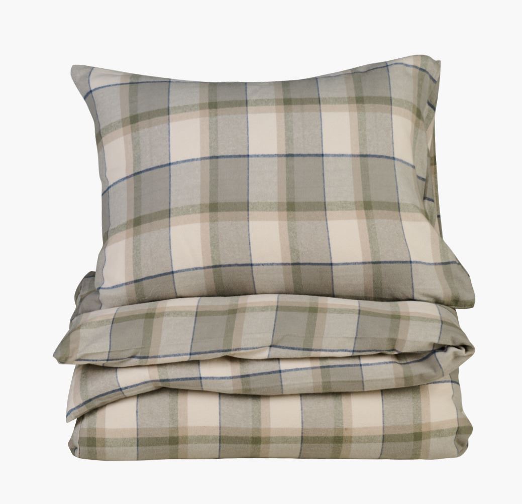 Voodipesukomplekt lõimvärvitud flanell mitmevärviline - 150x210 cm mitmevärviline - 1