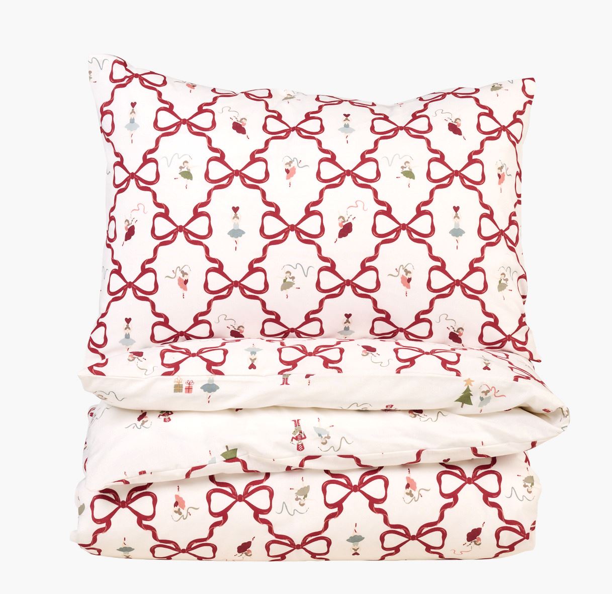 Voodipesukomplekt puuvillane mitmevärviline/punane - 150x210 cm mitmevärviline/punane - 1