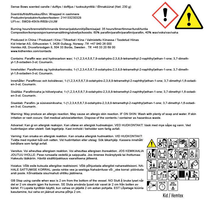 Lõhnaküünal mitmevärviline/sinine - 2