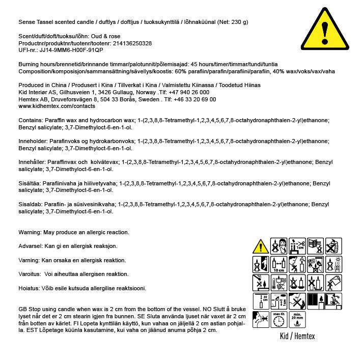 Lõhnaküünal mitmevärviline/sinine - 2