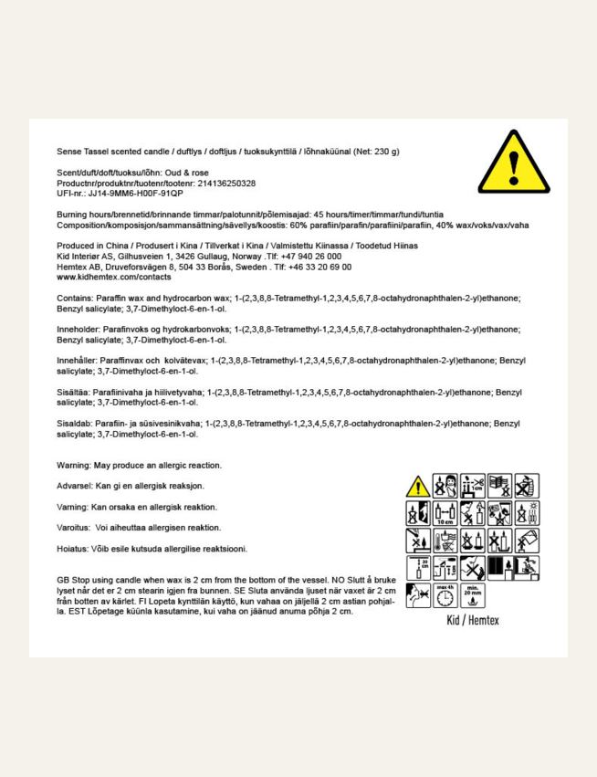 Lõhnaküünal mitmevärviline/sinine - 2