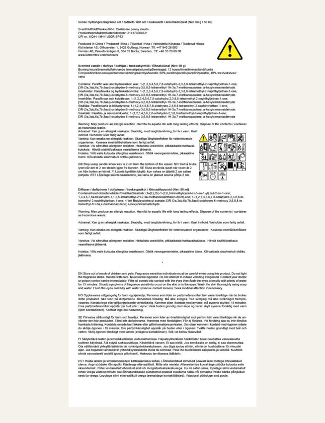 Lõhnakomplekt mitmevärviline/valge - 2