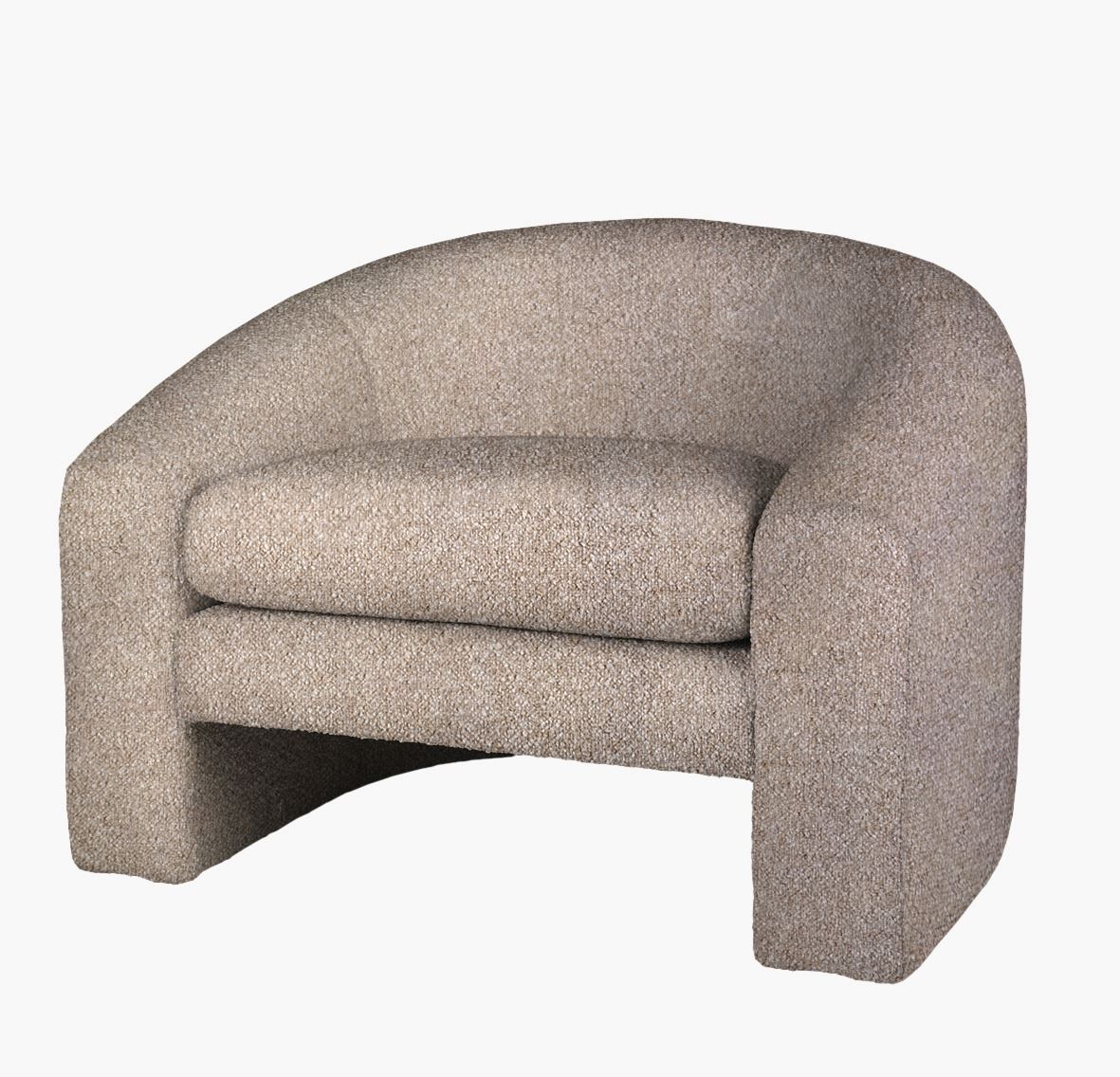 Lounge tool hallikaspruun - 96x79x68 cm hallikaspruun - 1