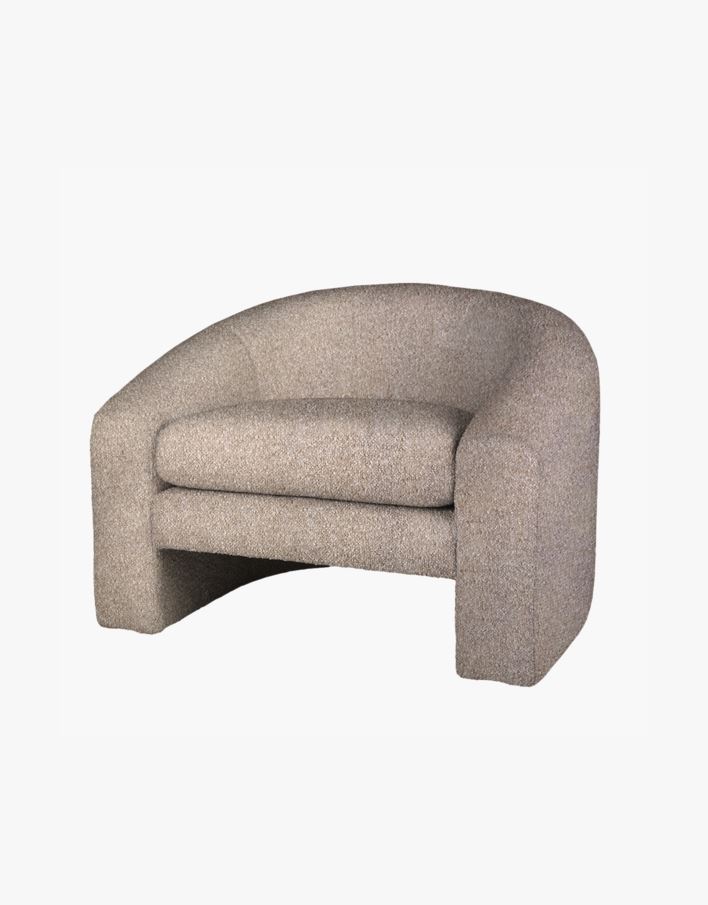 Lounge tool hallikaspruun - 96x79x68 cm hallikaspruun - 1