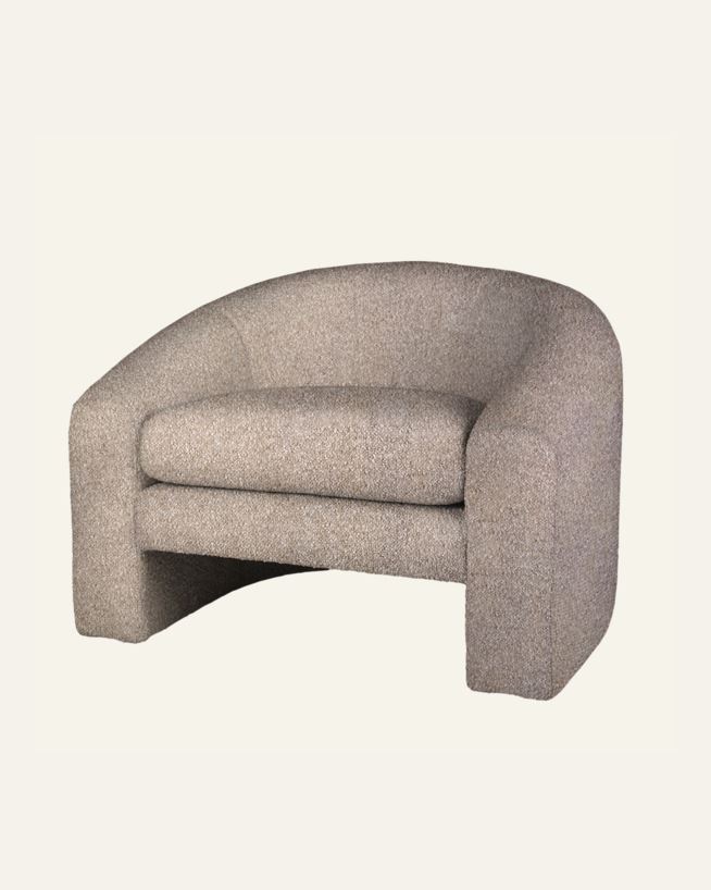 Lounge tool hallikaspruun - 96x79x68 cm hallikaspruun - 1