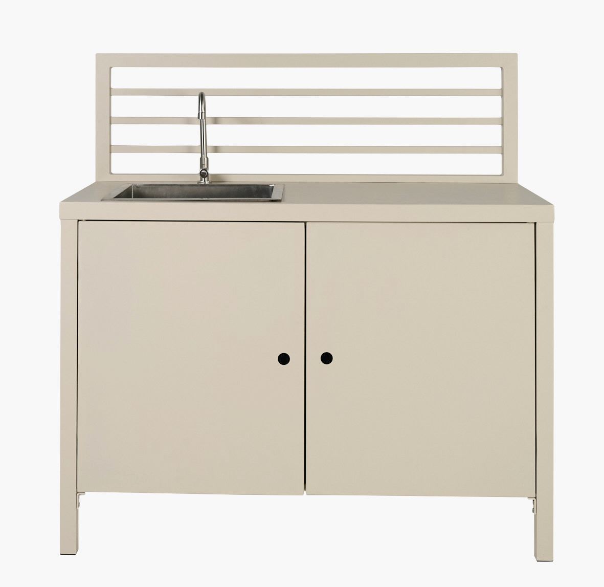 Väliköögi moodul kraanikausiga kreemikas - 60x120x122 cm kreemikas - 1