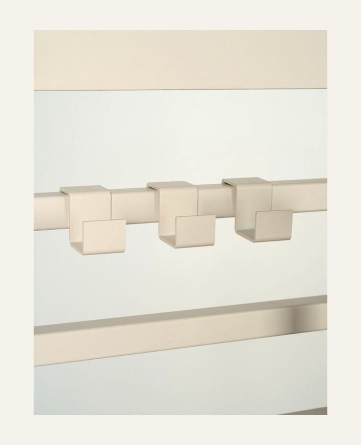 Väliköögi konksukomplekt kreemikas - 5,3x2,5x3,2 cm kreemikas - 1