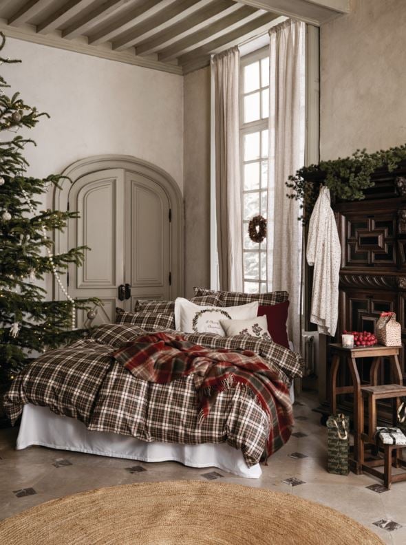 Voodipesukomplekt lõimvärvitud puuvill mitmevärviline - 150x210+50x60 cm mitmevärviline - 1