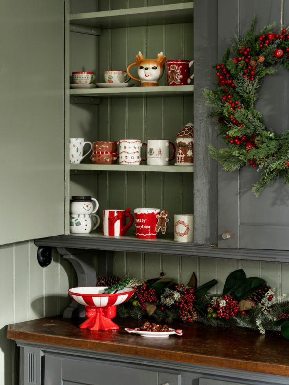 Jalaga kauss punane - ø26 h15 cm punane - 1