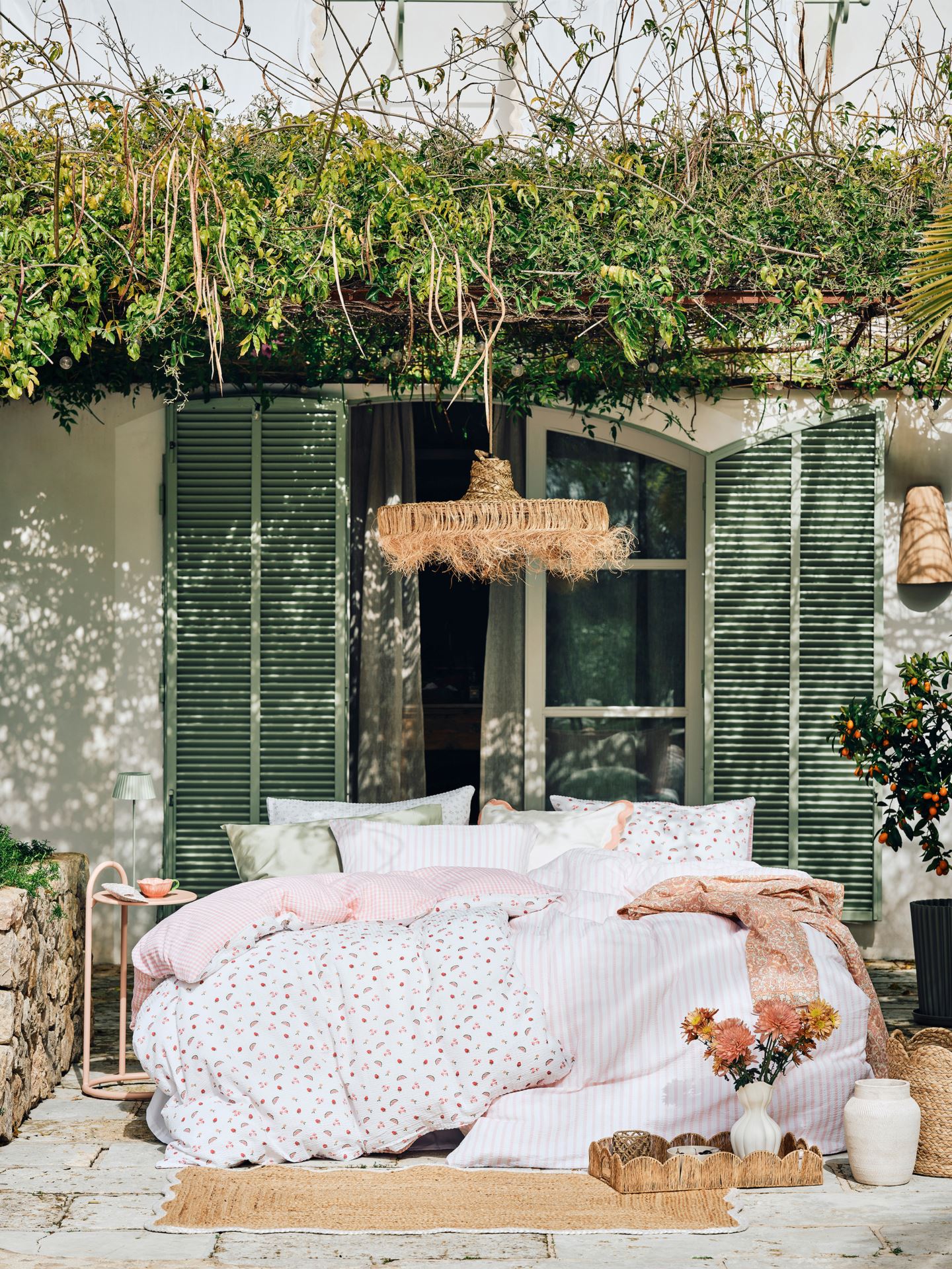 Voodipesukomplekt krepp-puuvillane mitmevärviline - 4