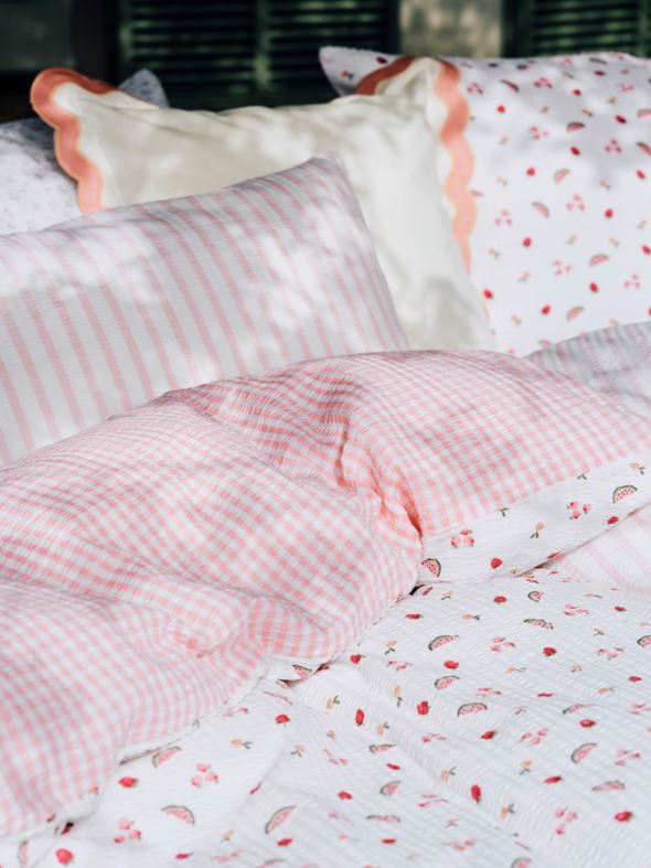 Voodipesukomplekt krepp-puuvillane mitmevärviline - 3