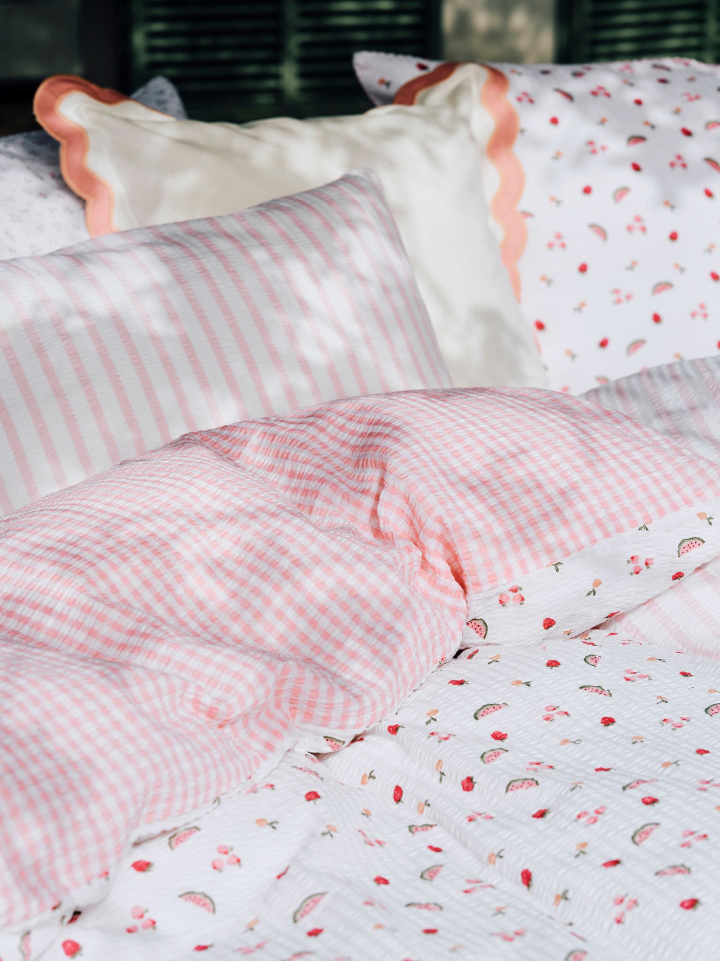 Voodipesukomplekt krepp-puuvillane mitmevärviline - 3