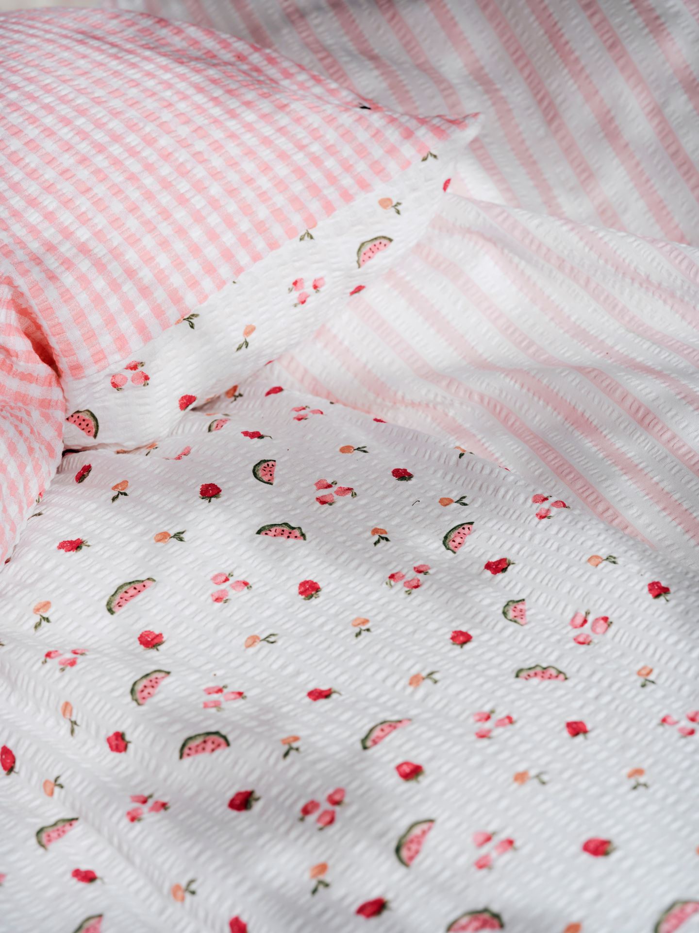 Voodipesukomplekt krepp-puuvillane mitmevärviline - 6