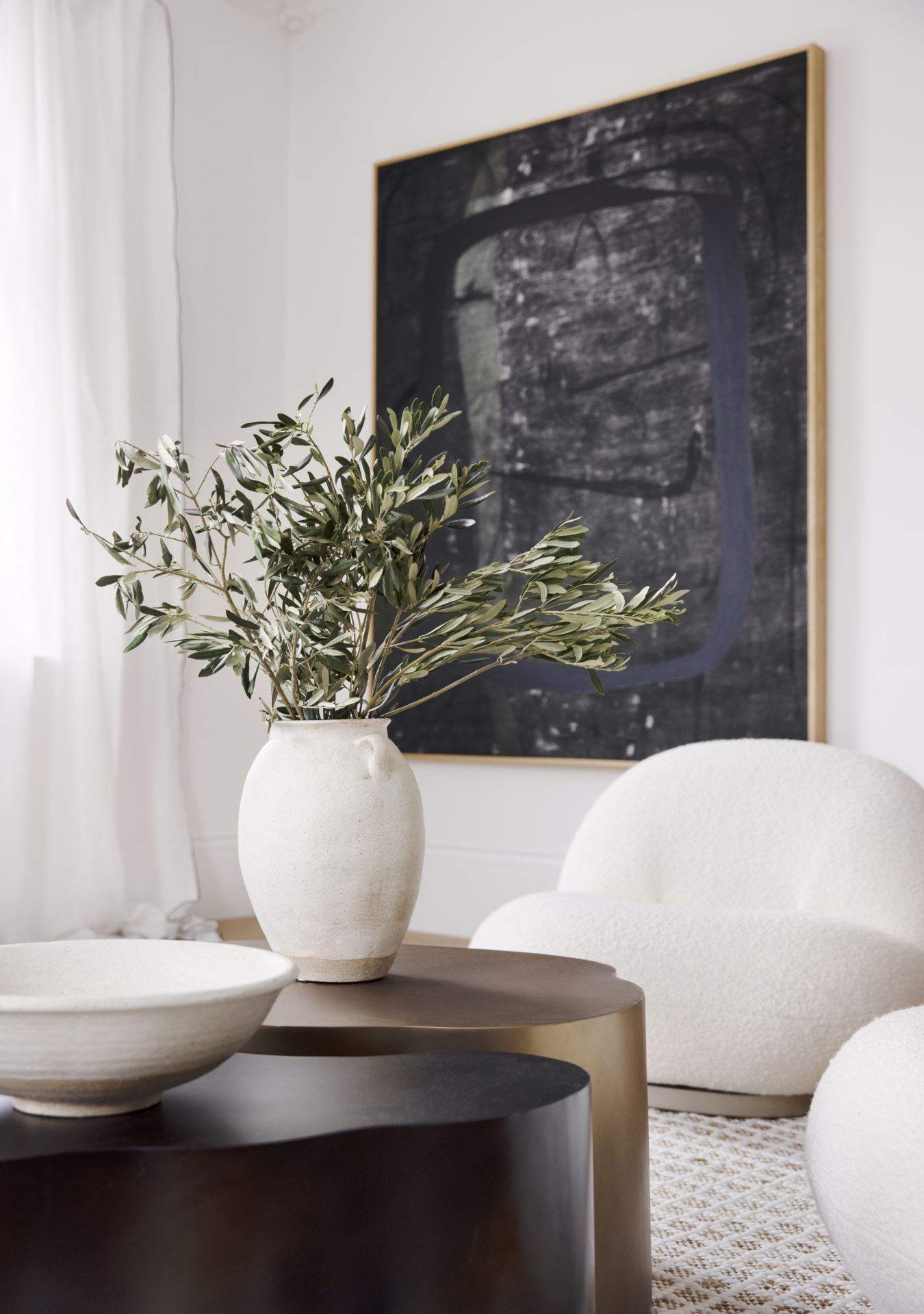 Keraamiline vaas loodusvalge - 23x23x32,5 cm loodusvalge - 1