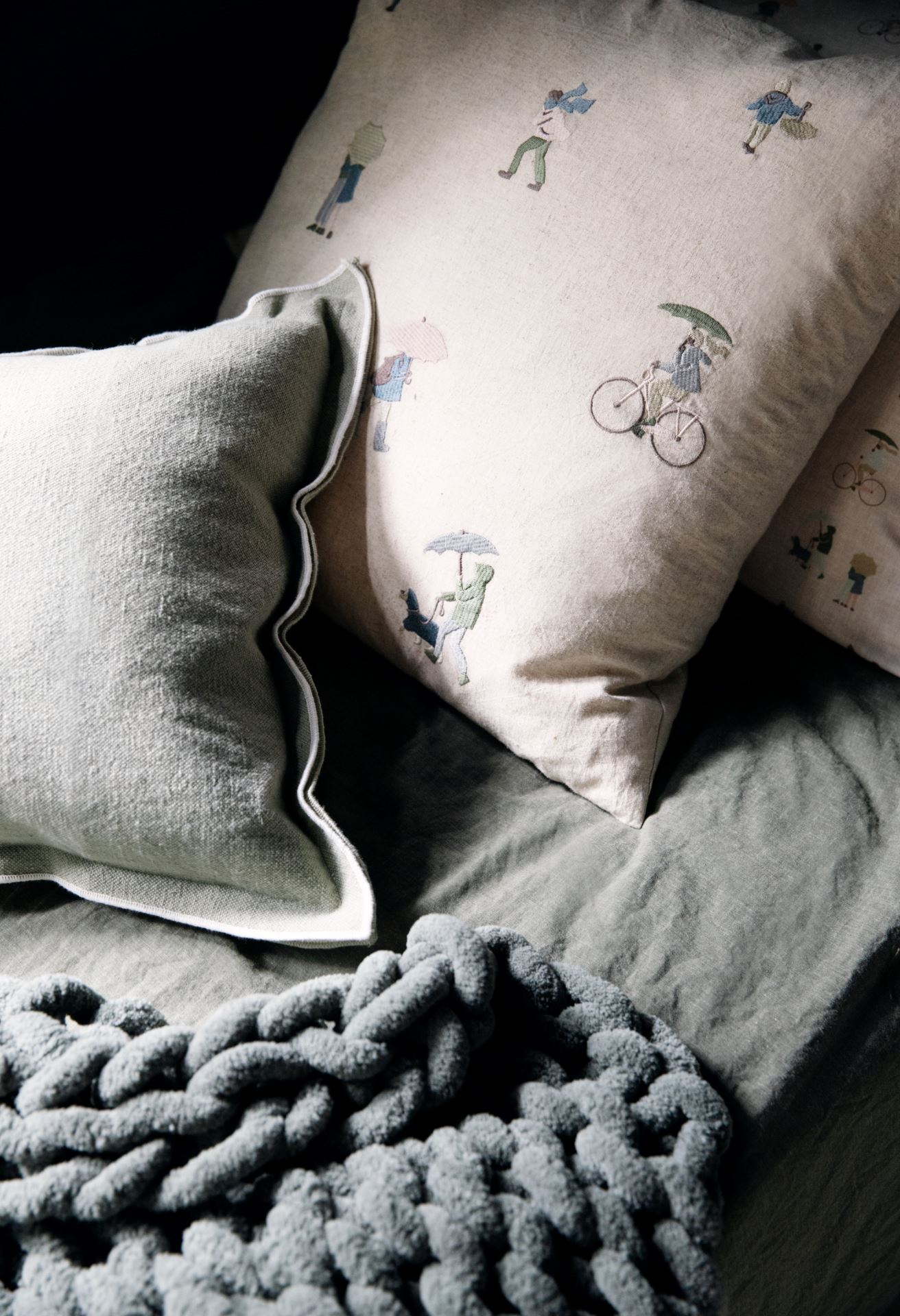 Dekoratiivpadja kate roheline - 3