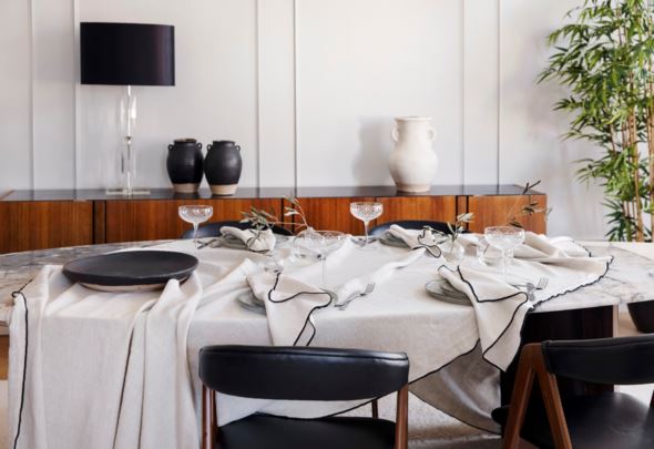 Linane servjett valge - 3