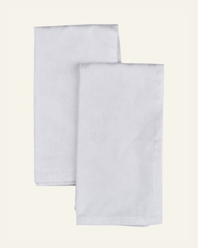 Kangast salvrätik 2tk valge - 45x45 cm valge - 1