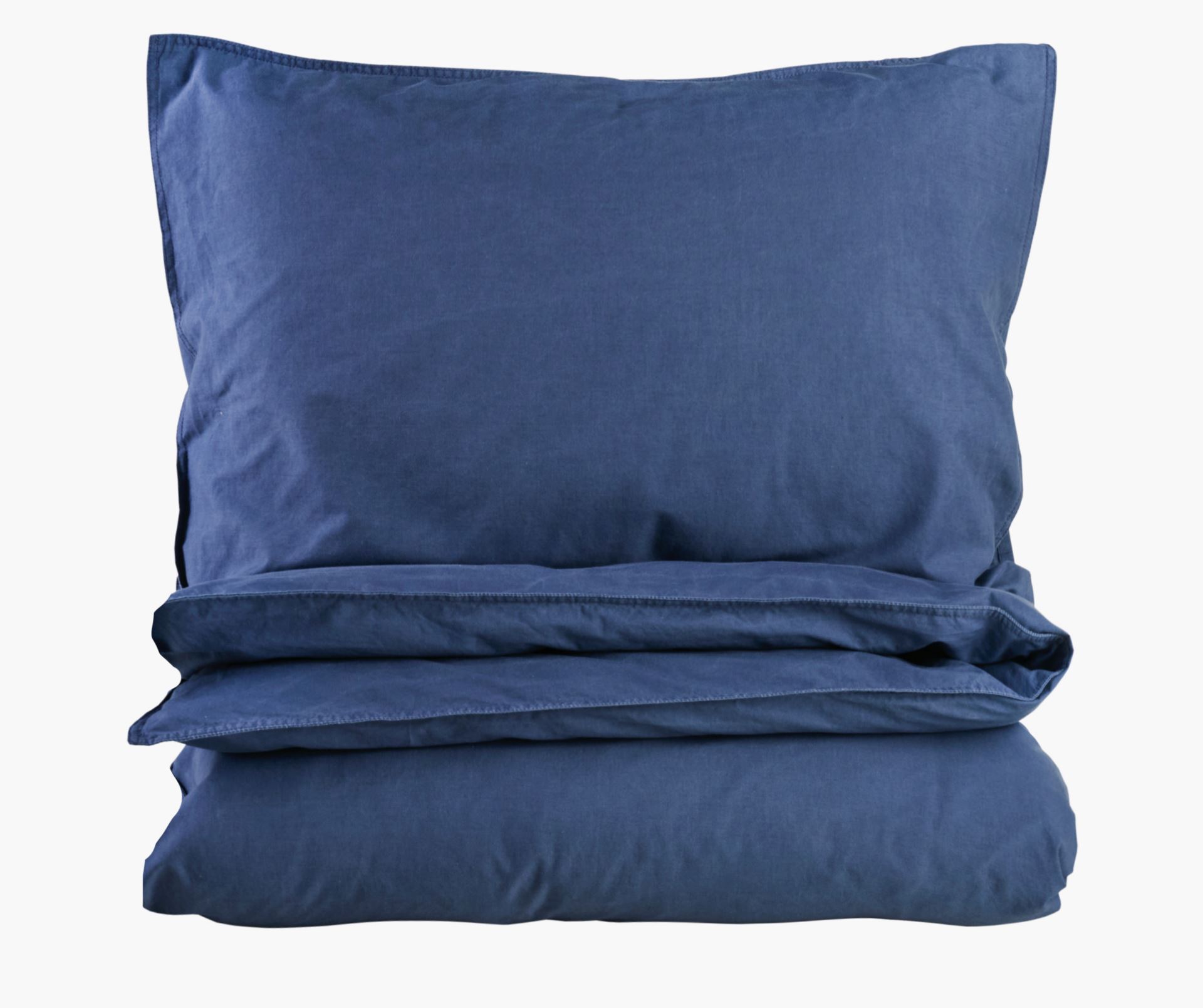 Voodipesukomplekt puuvillane teksasinine - 150x210 cm teksasinine - 1